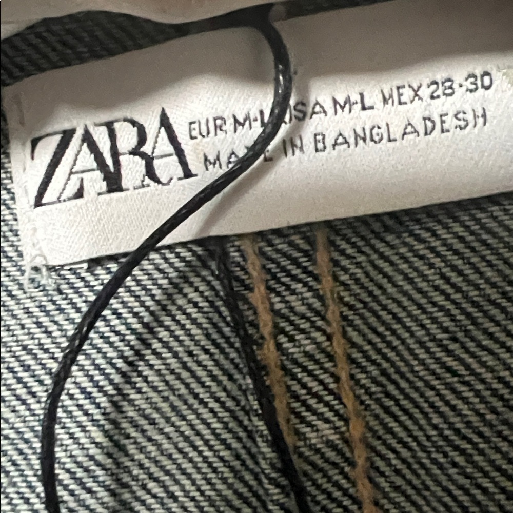 Zara Blue Denim Jacket - Picture 4 of 12